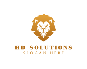 Premium Lion Wildlife logo design