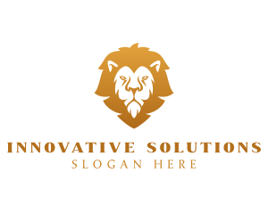 Premium Lion Wildlife logo design