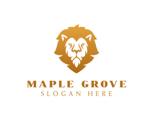 Premium Lion Wildlife logo design