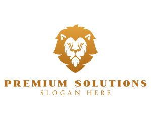 Premium Lion Wildlife logo design