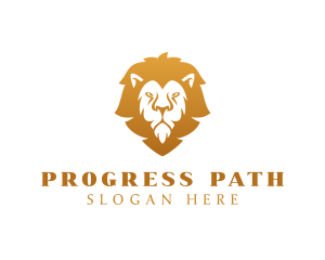 Premium Lion Wildlife logo design