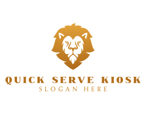 Premium Lion Wildlife logo design