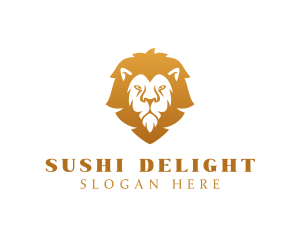 Premium Lion Wildlife logo design