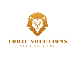 Premium Lion Wildlife logo design