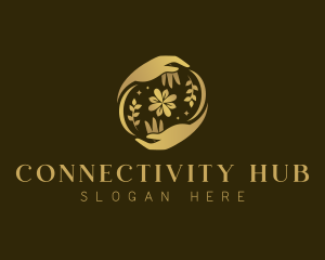 Decor - Hand Floral Beauty logo design