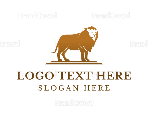 Luxury Jungle Lion Logo