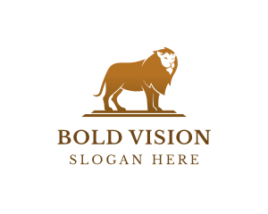 Luxury Jungle Lion logo design