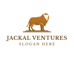 Luxury Jungle Lion logo design