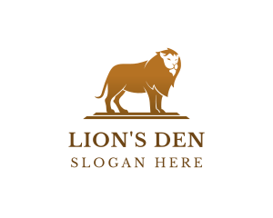 Lion - Luxury Jungle Lion logo design