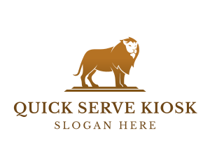 Luxury Jungle Lion logo design