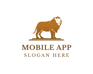 Luxury Jungle Lion logo design