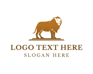 Luxurious - Luxury Jungle Lion logo design