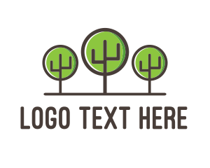 Arborist - Nature Forest Trees logo design