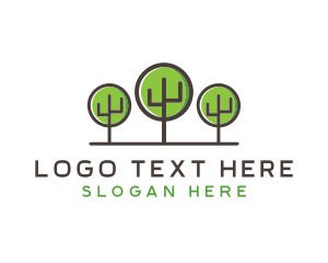 Amazon - Nature Forest Trees logo design