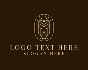 Hooter - Owl Bird Star logo design