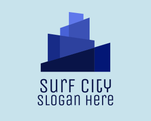 Blue City Skyline logo design