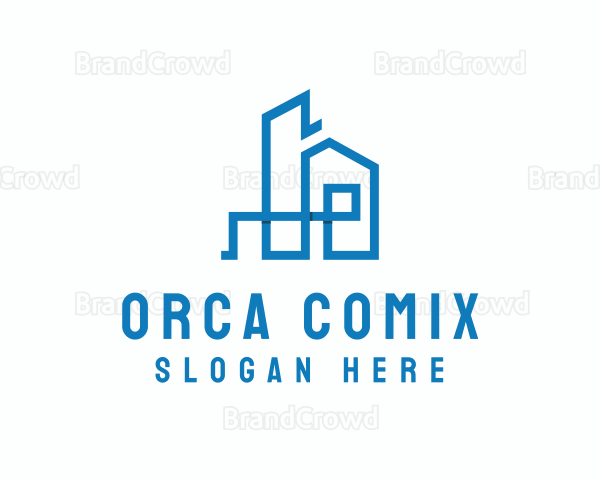 Real Estate Housing City Logo