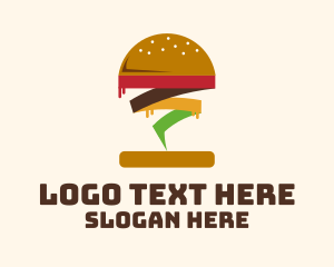 Hamburger - Tornado Burger Restaurant logo design