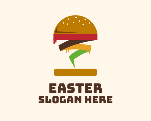 Hamburger - Tornado Burger Restaurant logo design