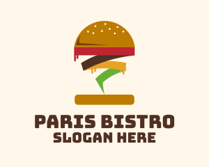 Tornado Burger Restaurant logo design