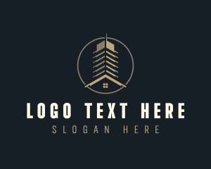 Building Skyscraper Contractor logo design