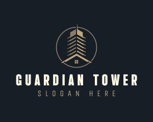 Building Skyscraper Contractor logo design