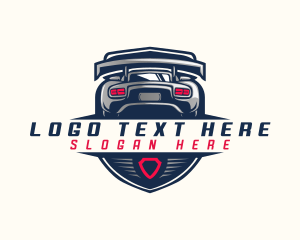 Car - Shield Car Racing logo design