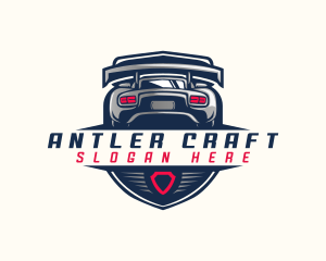 Shield Car Racing logo design