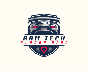 Shield Car Racing logo design