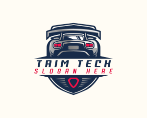 Shield Car Racing logo design