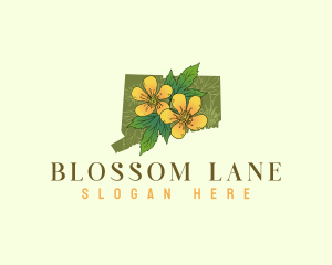 Connecticut Swamp Buttercup Flower logo design