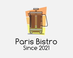 French Press Coffee  logo design