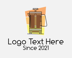 Coffee Cup - French Press Coffee logo design