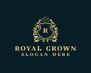 Royal Shield Hotel logo design