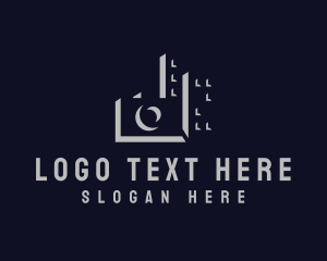 Vlogging - Urban Building Camera logo design