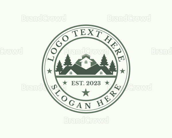 Residential House Roofing Logo