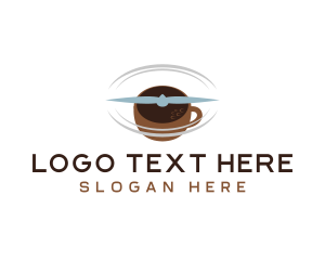 Airport - Flying Propeller Coffee Cafe logo design