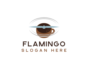 Flying - Flying Propeller Coffee Cafe logo design