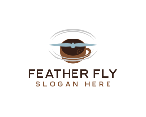 Flying Propeller Coffee Cafe logo design