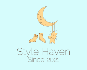Cot - Infant Sleepwear Socks logo design