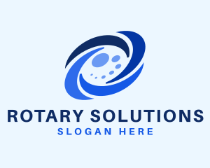 Rotary - Whirlpool Water Tech logo design