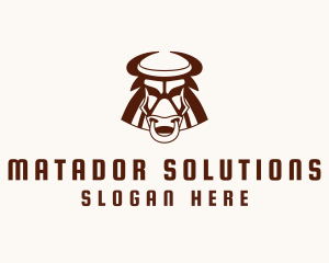 Matador Bull Fighter logo design