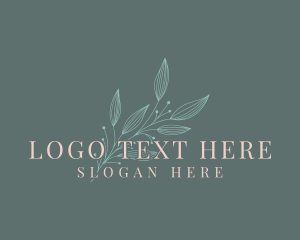 Botanical - Elegant Feminine Leaf logo design