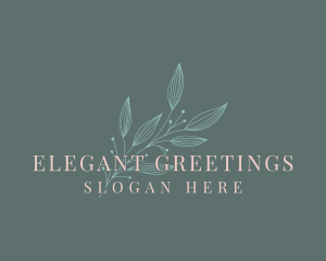 Elegant Feminine Leaf logo design