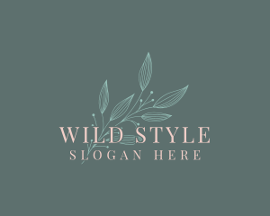 Elegant Feminine Leaf logo design