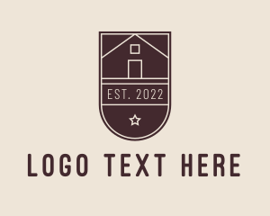 Architecture - House Construction Badge logo design