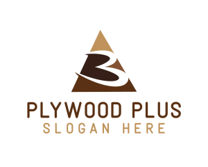 Plywood - Number 3 Triangle logo design