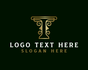 Luxury - Creative Pillar Letter T logo design