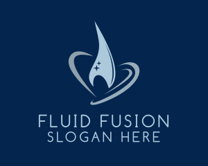 Purified Water Drop logo design