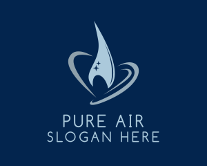 Purified Water Drop logo design